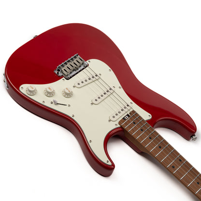 mmexport1718721122872_1 Eart Guitars, NK-VS60, 2-Point Synchronized Tremolo Bridge Alnico V Pickups Classic Electric Guitars, Red