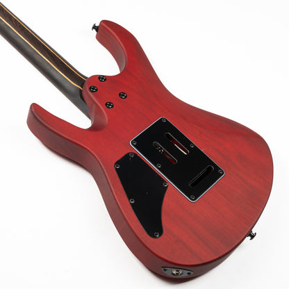 Eart Guitars, EX-H6-ULTRA Humbucker Pickups, Tremolo Bridge, Metal Rock Right Handed 6 Strings Electric Guitars, Red Burst