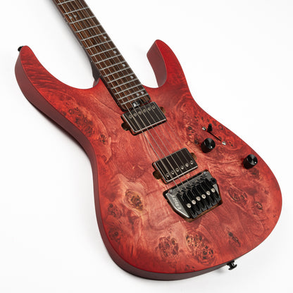 Eart Guitars, EX-H6-ULTRA Humbucker Pickups, Tremolo Bridge, Metal Rock Right Handed 6 Strings Electric Guitars, Red Burst