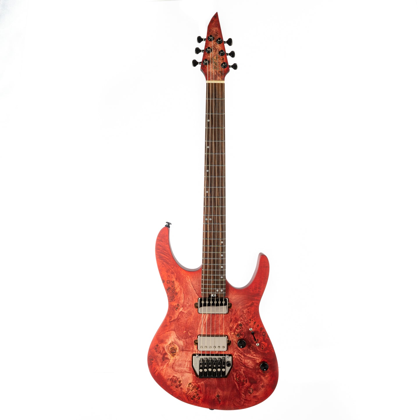 Eart Guitars, EX-H6-ULTRA Humbucker Pickups, Tremolo Bridge, Metal Rock Right Handed 6 Strings Electric Guitars, Red Burst