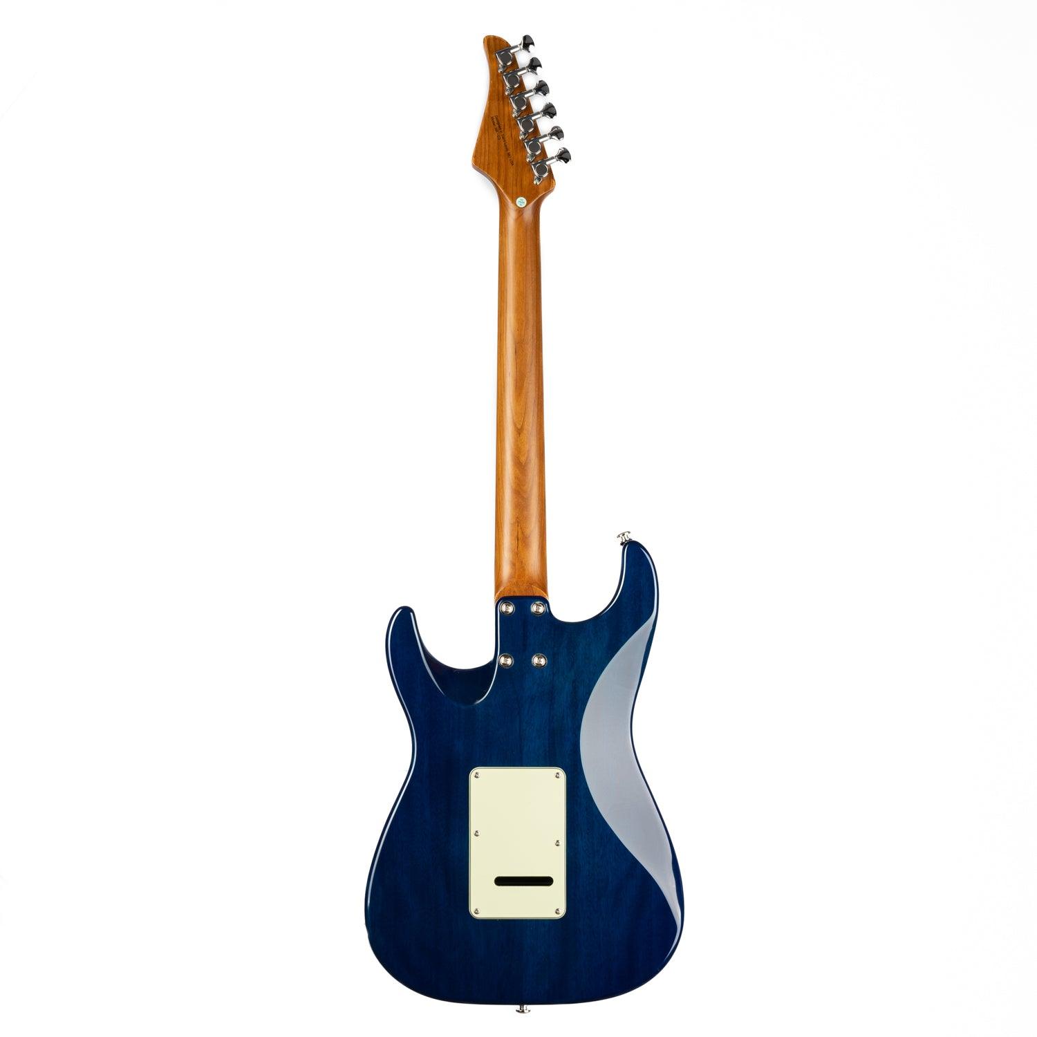Eart Guitars NKC3 Modern Roasted Mahogany Electric Guitar, Blue EARTGUITAR