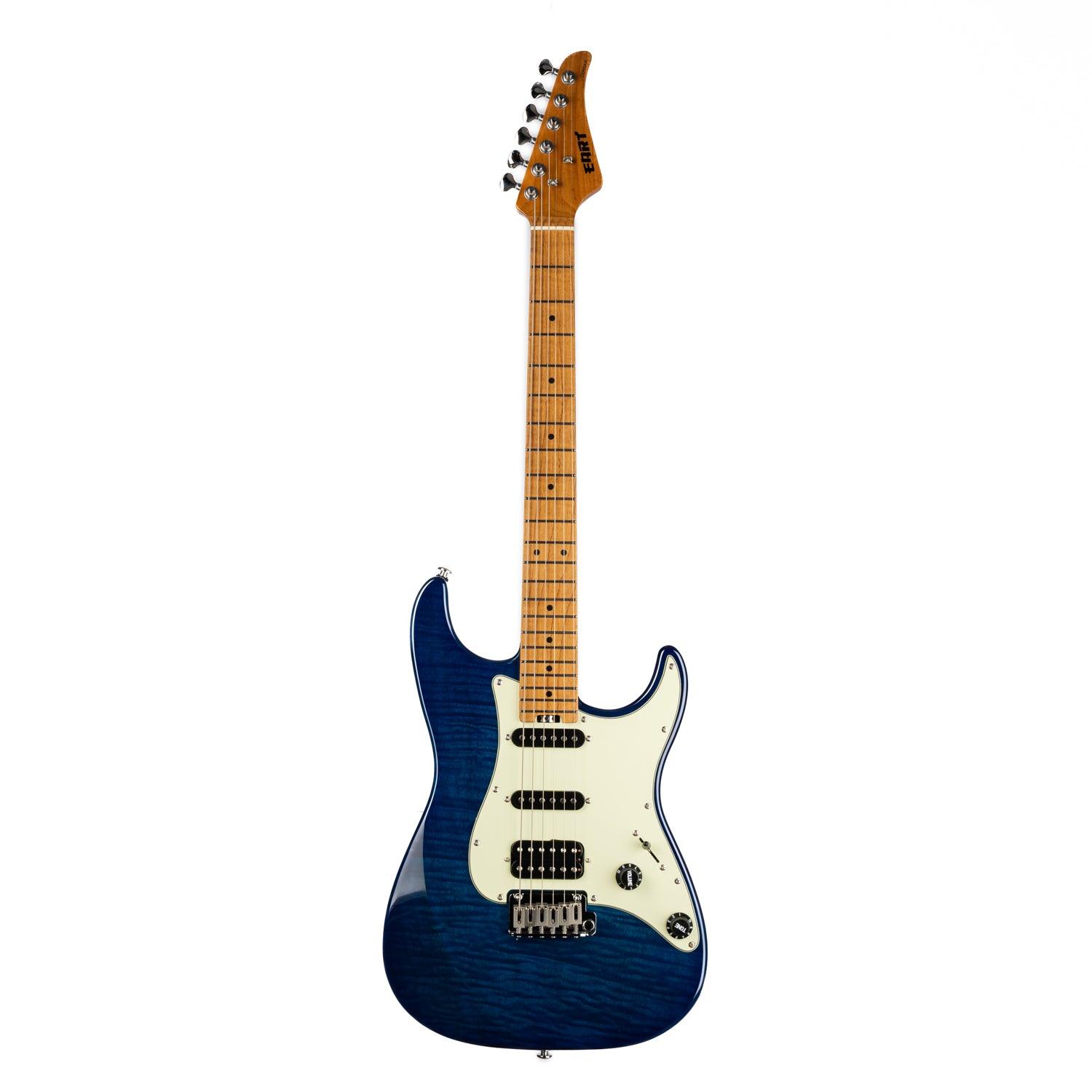 nk_c3_blue_main_front Eart Guitars, NK-C3N, 5-Way Switch,1 Tone,1 Volume SSH Pickups Tremolo Bridge Electric Guitar, Blue