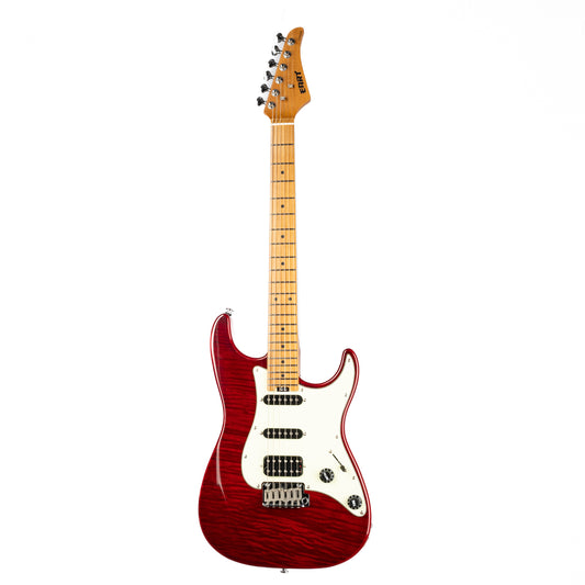 Eart Guitars, NK-C3N, 2-Point Synchronized Tremolo bRIDGE Electric Guitar, Red