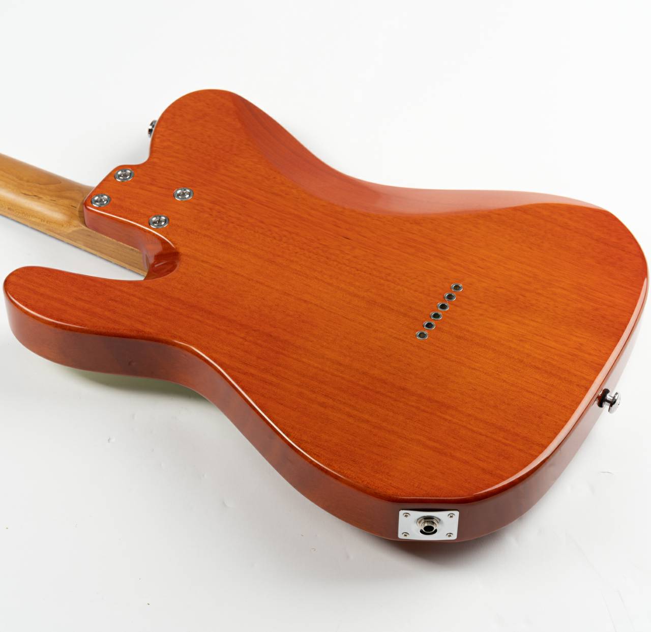 Eart Guitars, NK-C1(N), Single Coil Pickups, Roasted Bookmatch Mahogany+Flame Maple Body, Orange