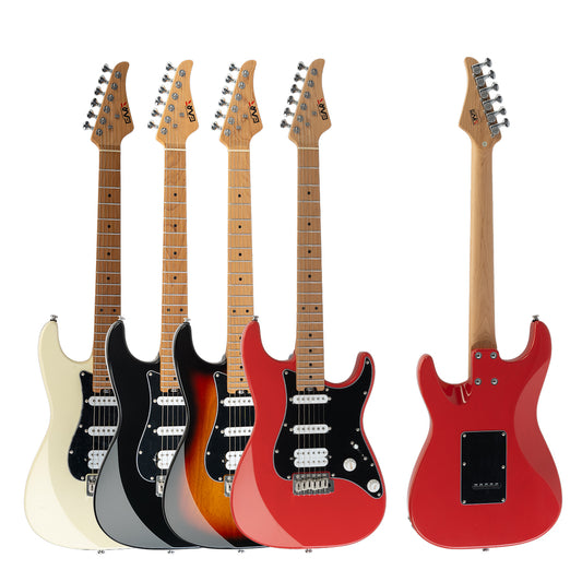 st2c EART Neo-Stage Boost (ST2C) Electric Guitar | Roasted Mahogany Body, Stainless Steel Frets & HSS Pickups