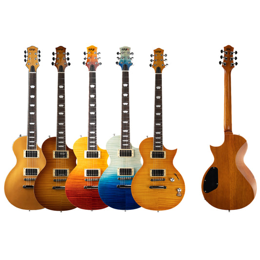 Eart Guitars EGLP-620 Upgrade Flame Maple Top Standard Electric Guitars