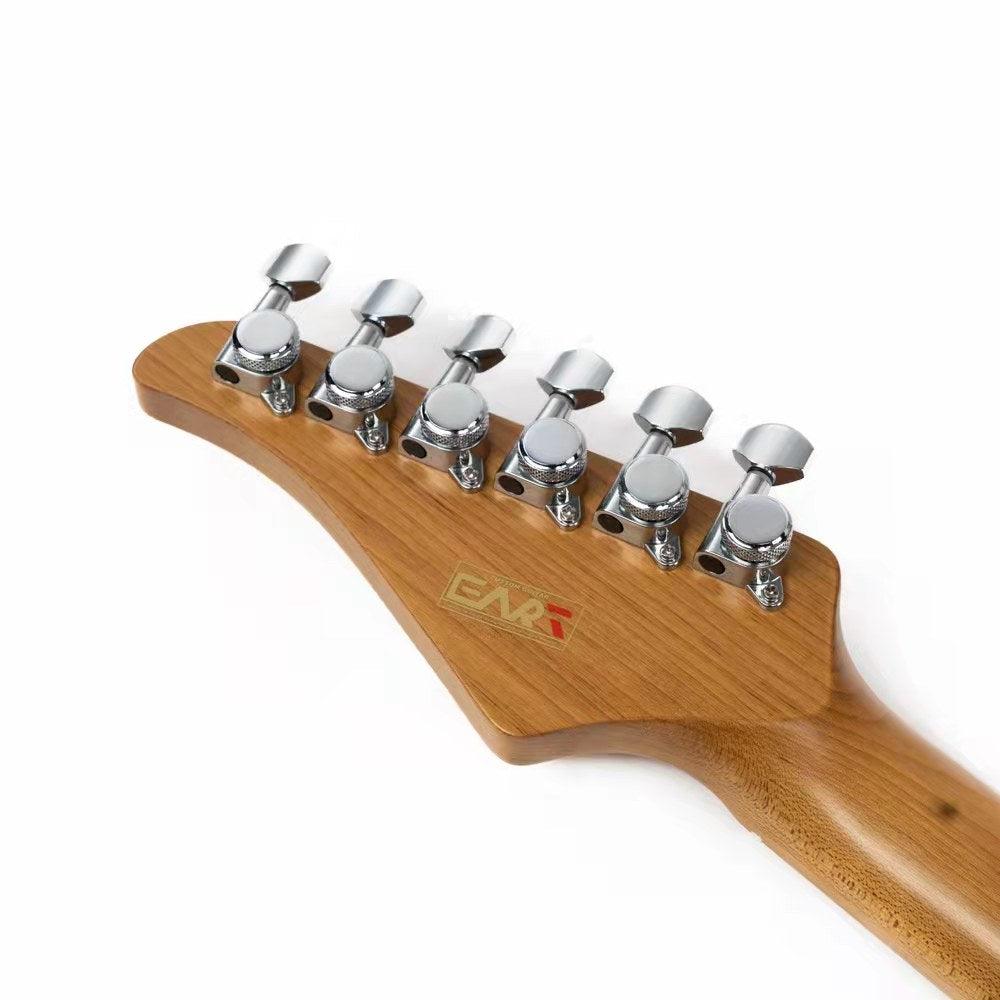 EART_dmx_10_headstock_back Eart Guitars, DMX-10, Roasted Maple Neck Stainless Steel Fret Floating Tremolo Ten Tones Electric Guitars