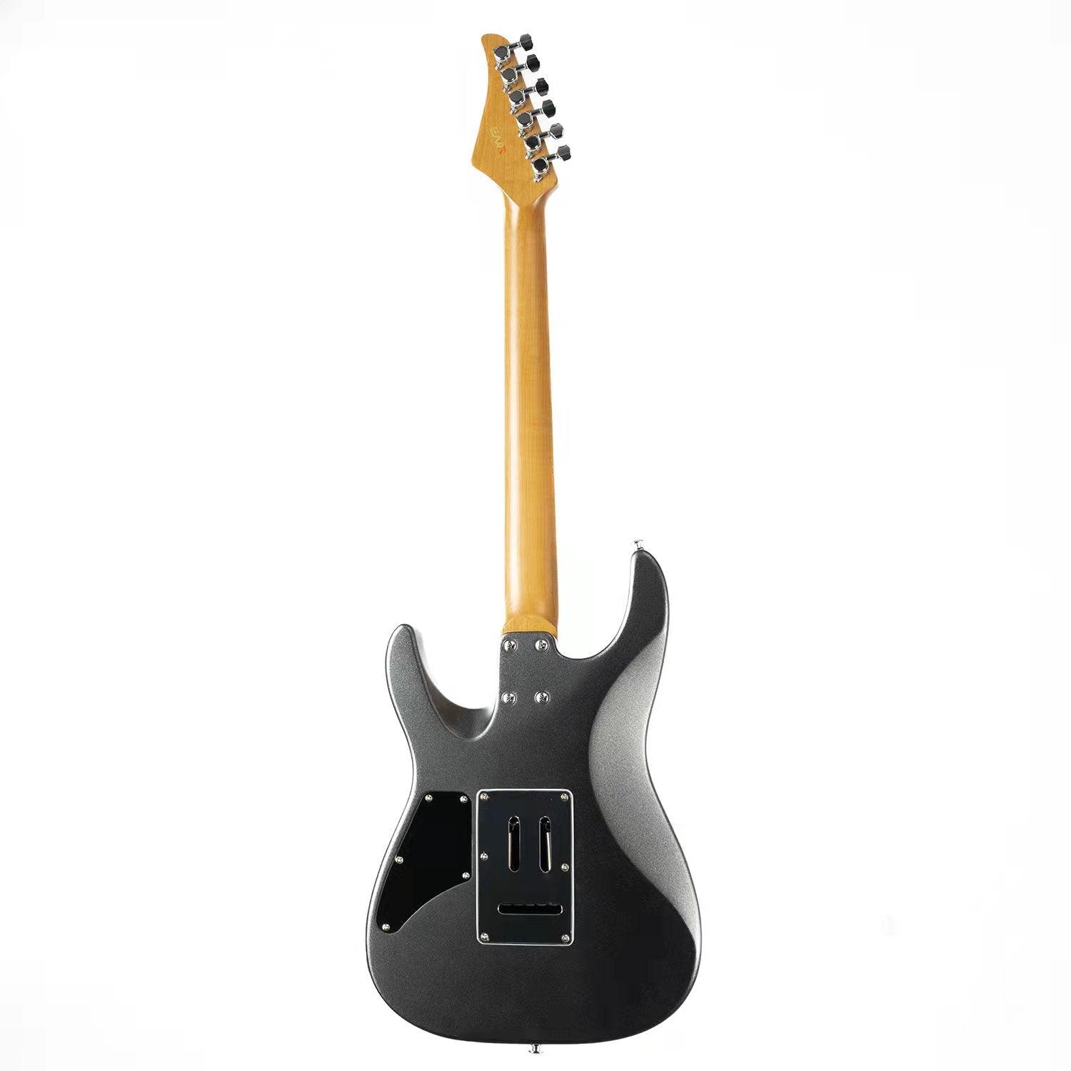EART_dmx_10_pearl_black_back Eart Guitars, DMX-10, Roasted Maple Neck Stainless Steel Fret Floating Tremolo Ten Tones Electric Guitars